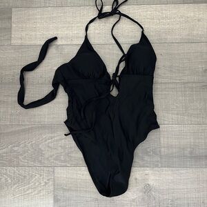 Black One Piece Swimsuit